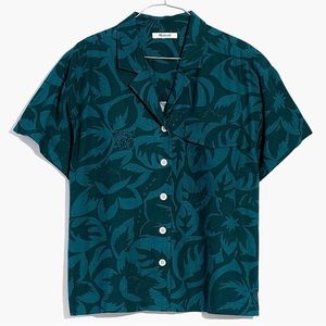 Madewell torquoise button down shirt Size: S